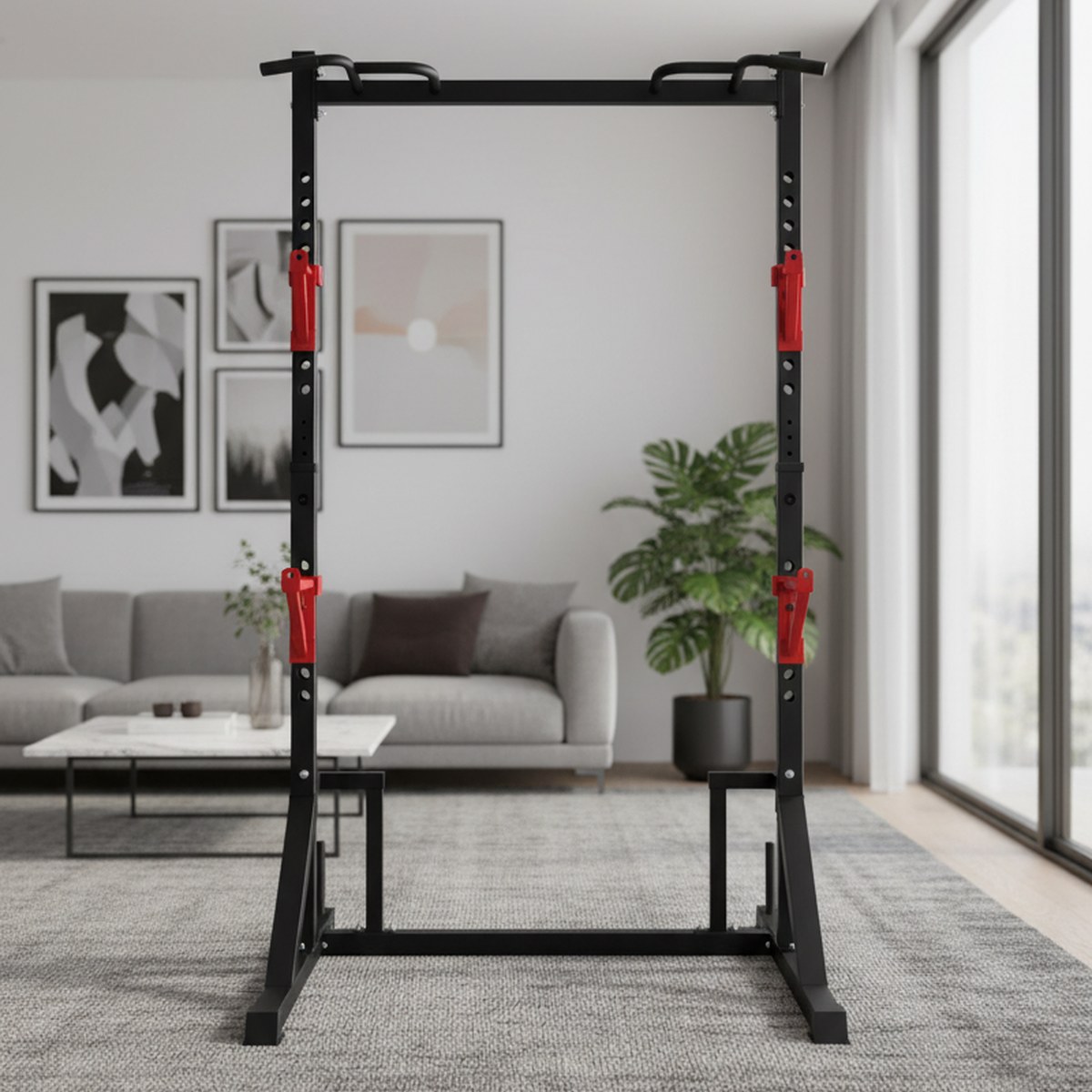 Rack de fuerza ajustable con b - Home Bar And Gym reseña y precio